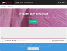 Tablet Screenshot of forum.purseblog.com